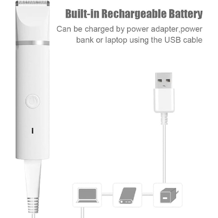 Мультитрим Про від Dr Pfoten: тиха 4-в-1 машинка для стрижки собак та котів. Набір для стрижки собак, котів, лап, очей, вух, обличчя та тіла. Акумуляторна.