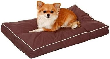 Подушка Karlie Kissen прямокутна (бежево-коричнева), розмір L 60x40x8 см