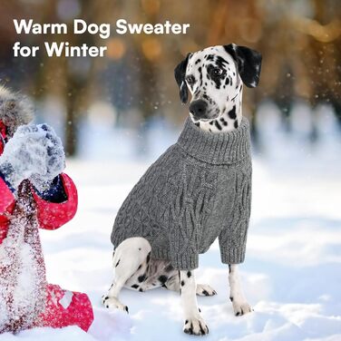 Светр для собак Queenmore, теплий та еластичний, для такс, мопсів, грейхаундів, сірий, розмір M