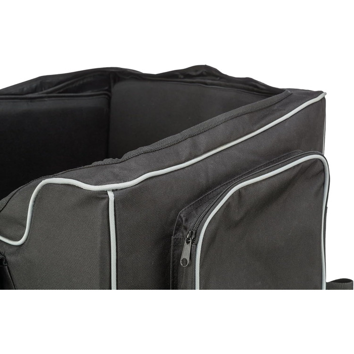 Автокрісло для собак TRIXIE Midi чорного кольору – комфортне та безпечне, складна конструкція, з кишенями, 13173