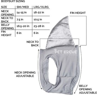 Костюм акули для собак Pet Krewe | Вечірній костюм для собак, святкування дня народження, національного дня котів, Хелловін | Для маленьких та великих собак