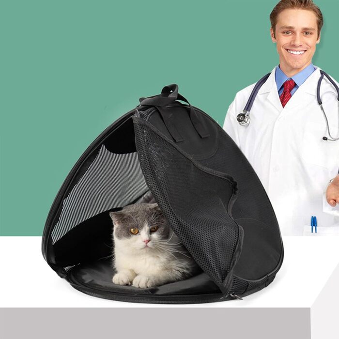 Транспортна сумка для кота | Сітчаста переноска для тварин - Легка дихаюча сумка для котів, кошенят та маленьких собак, для подорожей, активного відпочинку та перенесення