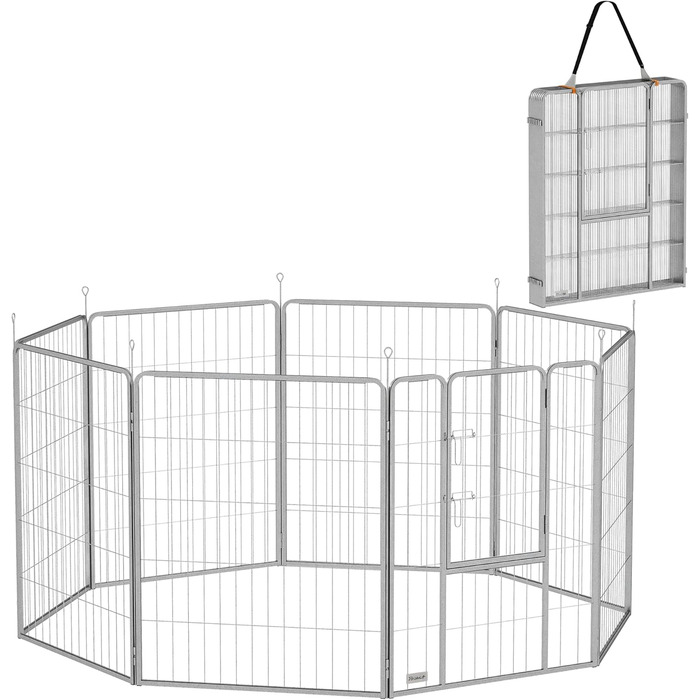 Летворешечка PawHut для собак та кошенят, 8 панелей, 80x100 см, для вулиці