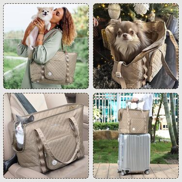 Транспортна сумка для собак та котів Pecute, 4 кг, Khaki