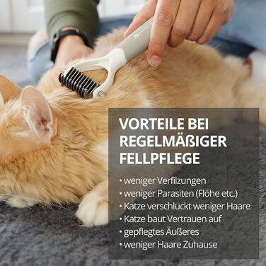 Підшерсткова щітка Cookie для собак, котів та коней | Для короткої та середньої шерсті | Видаляє підшерсток та запобігає утворенню ковтунів