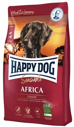 Корм для собак Happy Dog Sensible Africa зі страусом, 100% беззерновий, 12,5 кг