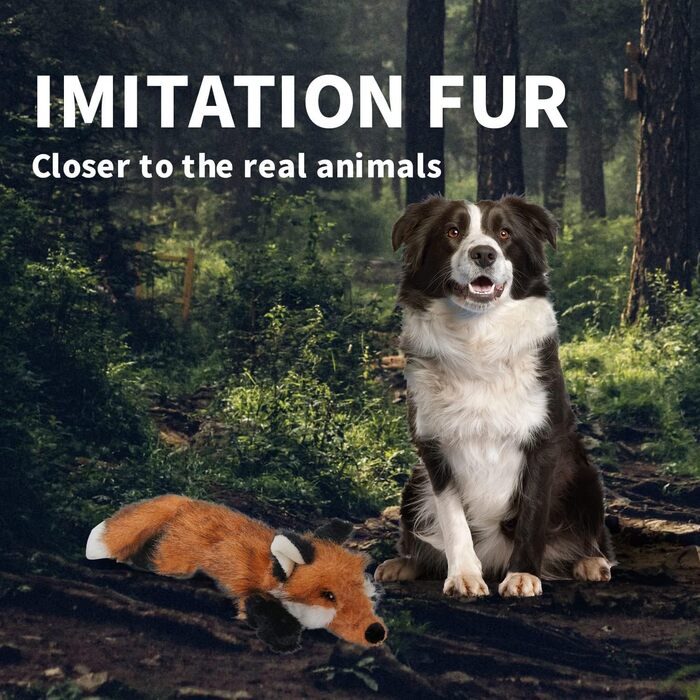 Інтерактивна іграшка для собак ALL FOR PAWS, плюшева білка, пищалка, велика, міцна, для збагачення та жування