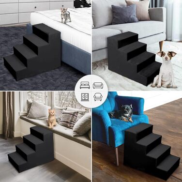 Сходинка для собак Mg Design – зручна та мобільна, для диванів та ліжок, 40x45x5 см / 57x40.5x45 см