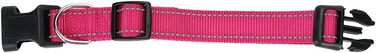 Нашийник для собак Türki (XL, Рожевий) з нейлону, з гравіюванням, світловідбиваючий, для великих, середніх та малих собак