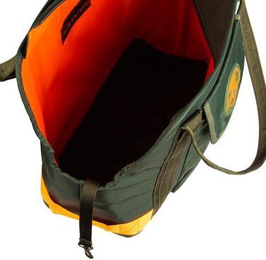 Сумка для собак Dog with a Mission | Переноска для собак | Сумка-переноска для тварин | Зелена/Помаранчева | 47 x 34 x 20 см