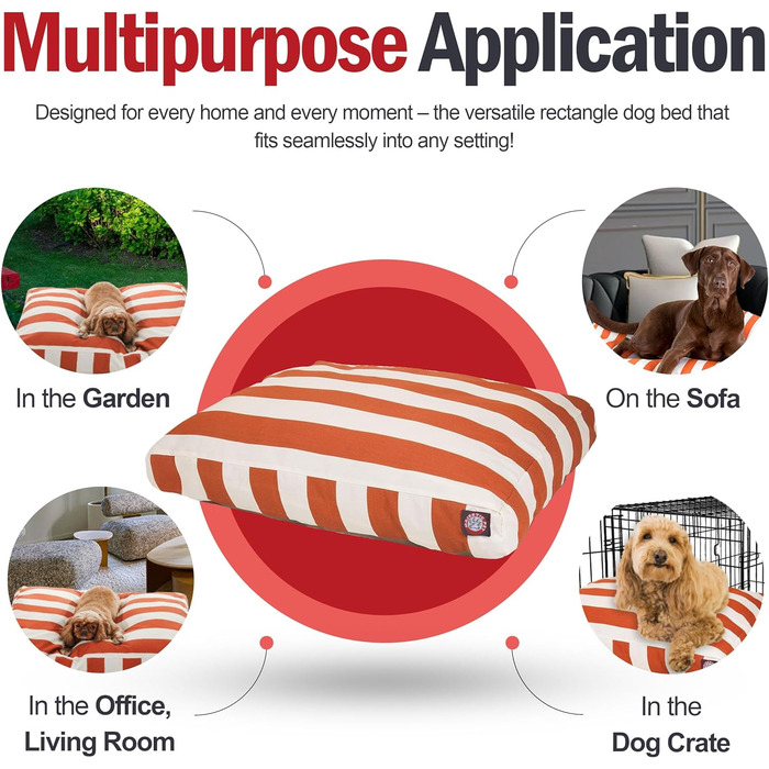 Велике лежак для собак Majestic Pet прямокутний, XL, салатовий. Знімний, зручний, неслизький, для дому