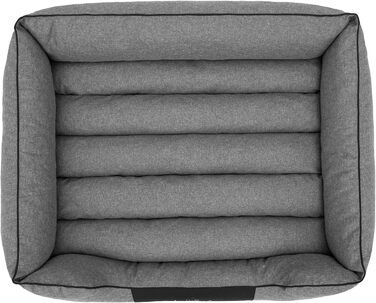 Крісло-ліжко для собак XL (85x65 см), м'яке, сіре, для домашніх тварин