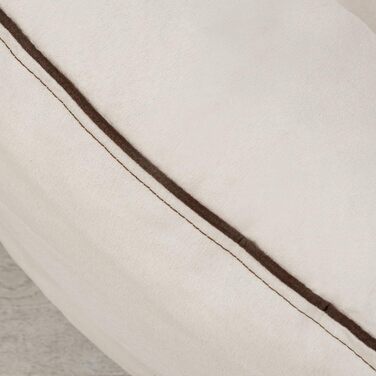 Ортопедичне ліжко для собак Tierlando® Marlon Nonplusultra з віскоеластичним матрацом, м'яким велюровим покриттям, 170x110 см, колір: кремовий