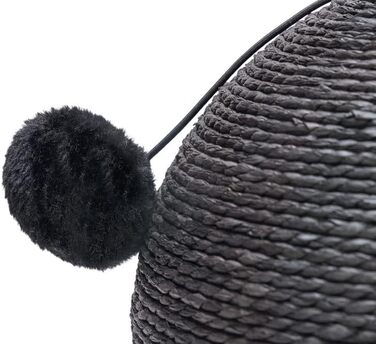 Karlie Kratzball Bolly - іграшка-дряпалка для котів, 30,5 x 30,5 x 28 см, чорний колір