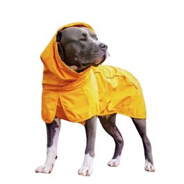 Дощовик для собак Spark Paws, водонепроникний, вітрозахисний, жовтий гірчичний, розмір 2XL