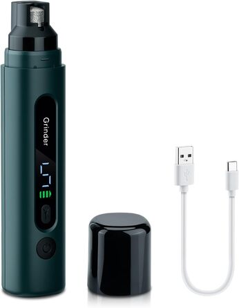 Електричний точило для кігтів домашніх тварин Mcbazel для котів та собак, тихий точило для собак з LED-підсвіткою, регульований з 5 швидкостями, точило для кігтів, алмазна шліфувальна диска