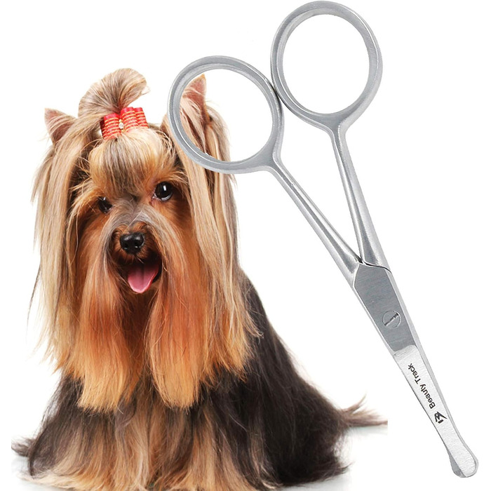 Професійна феншері для тварин BeautyTrack, пряма, з нержавіючої сталі, 10.2 см