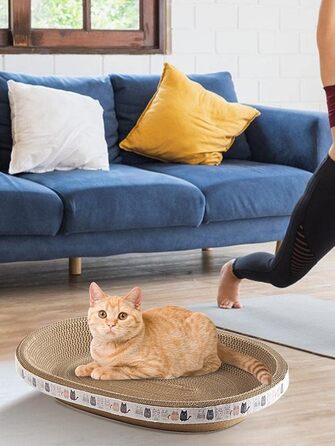 Килимок-крісло для котів з картонної гофрованої поверхні (2 шт.)