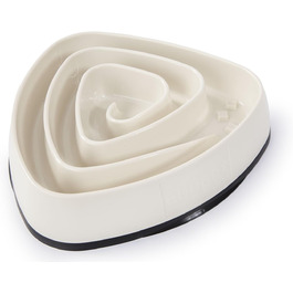 Миска для собак Slow Feeder, Anti-Schling, 700 мл, бежева - для собак середніх та великих порід