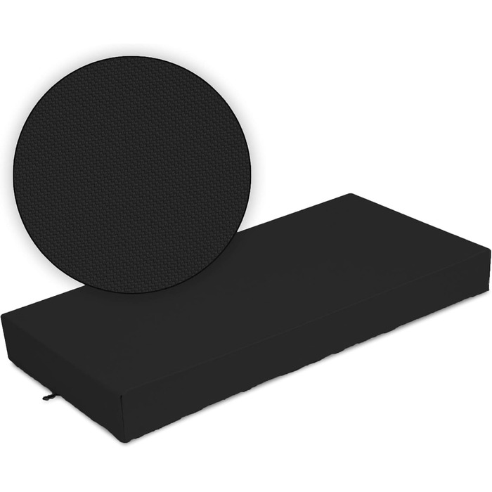 Килимок для собак SuperKissen24: лежанка, матрац для тварин, 120x80 см, чорний, водовідштовхуючий, миючий