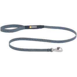 Повідок для собак RUFFWEAR Hi & Light, міцний, з інтегрованою кишенею, Crux-Clip, компактний, сірий Basalt Grey