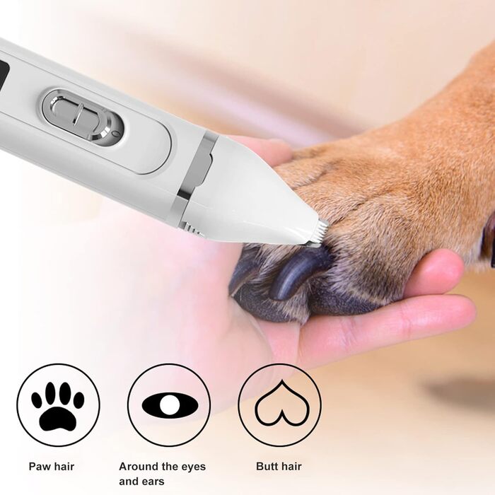 Sonew 4-в-1 професійна машинка для стрижки тварин, тиха собача машинка з 4 насадками, бездротова машинка для стрижки шерсті для собак та інших тварин