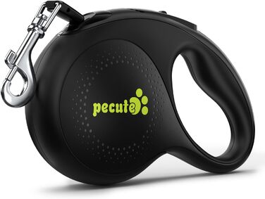 Рулетка для собак Pecute 8м, 50 кг, 360°, антиковзний хват, швидка зупинка, зелена