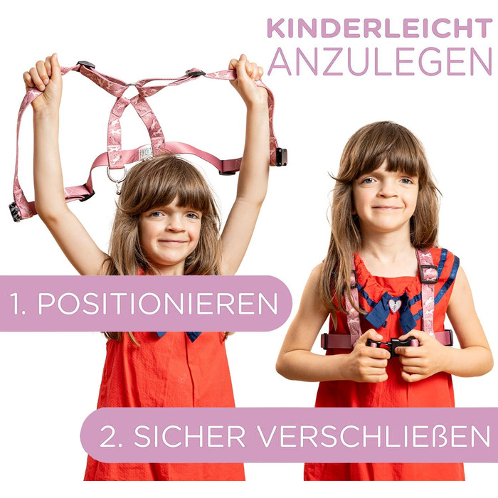 Jubi® Екіпірування для коней для дітей - регульоване, з сумкою для зберігання - рожеве