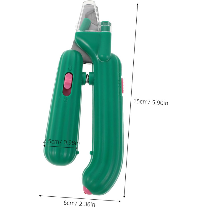 TOYANDONA Кліпер для кігтів собак та котів з підсвічуванням, металевий, ергономічний, для догляду за шерстю вдома та в подорожах, безпечний для цуценят, кошенят та великих тварин