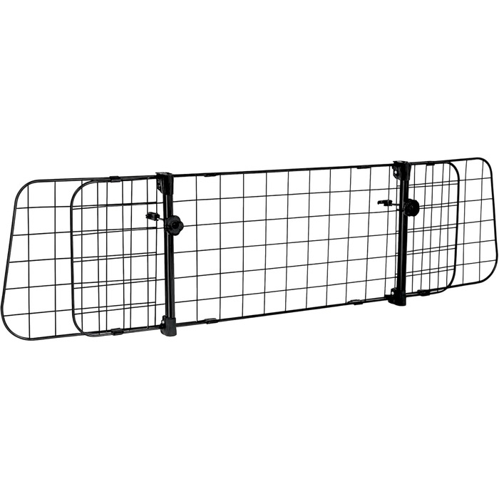 Набір для автомобіля для собак: водовідштовхувальний килимок у багажник та регульоване перегородка (90-155 см ширина, 75-134 см висота) – універсальний, міцний