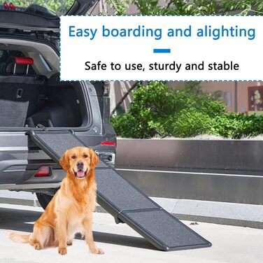 Рампа для собак Premium, 180 см, для авто, SUV, вантажівки, складна, 70 кг, антиковзка