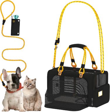 PAWZIDEA Transportbox для тварин, чорний колір, Black Warrior