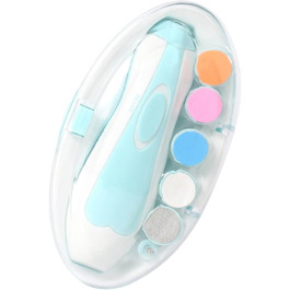 Електричний триммер для нігтів Milisten для котів та собак з LED-підсвіткою, тихий мотор, безпечна догляд, блакитний колір