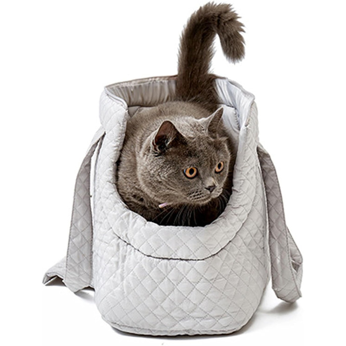 Транспортувальна сумка для собак та котів | Бавовняна переноска для цуценят та малих собак - легка, з кишенями