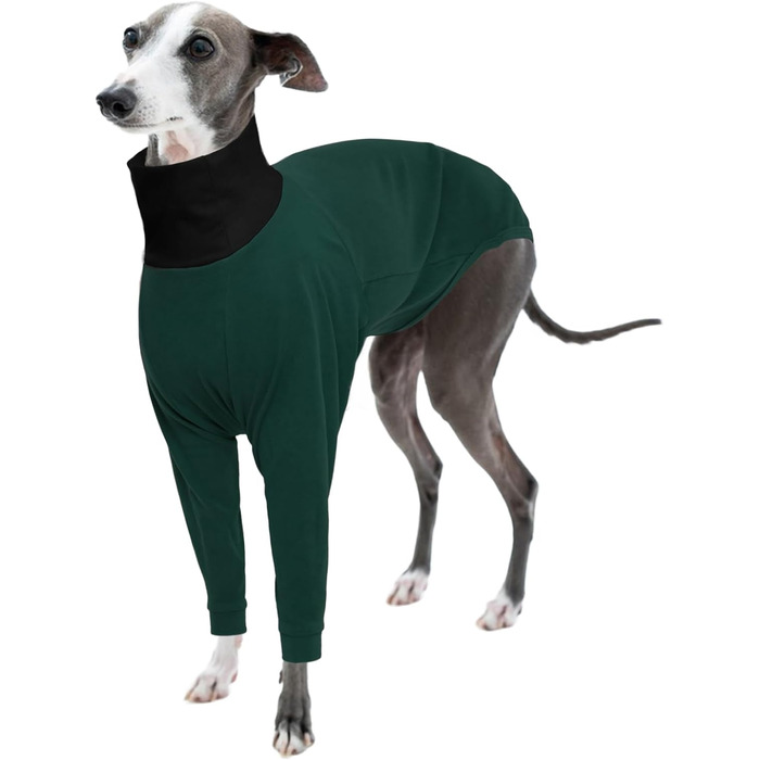 Теплий плед для Whippet, Greyhound: флісовий халат, одяг для собак, піжама (Оливковий, S)