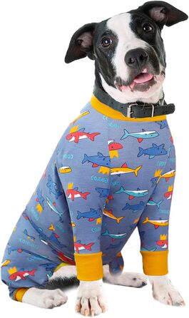 Реабілітаційний одяг для собак після операцій, м'який, з довгими рукавами, для собак, що кастрували, конічні альтернативи, запобігає протіканню, хірургічний комбінезон для великих та середніх (XL, Hai) собак, розмір XL