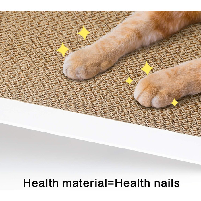 Котячий когтетоп LIKEA з котячою м'ятою, якісна картонна конструкція, декілька кутів для дряпання, 45 x 25 x 19 см