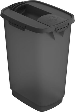Контейнер для корму Rotho Cody 25 л з кришкою і дозатором, пластик без BPA, 33x25x46,3 см