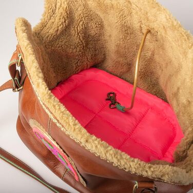 Сумка-переноска для собак Bonita, коричнева, універсальний розмір 45x30x27 см