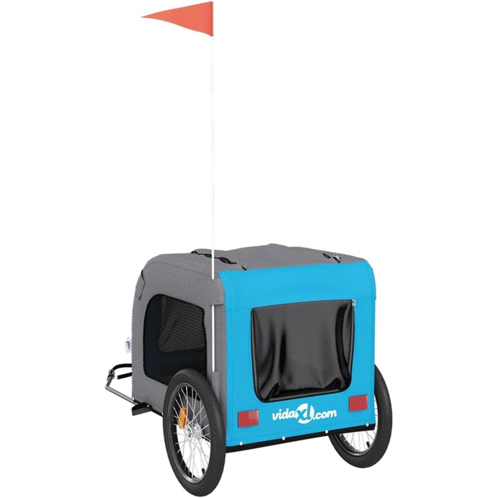 Причіп для велосипеда ZEYUAN для собак, блакитний та сірий, Oxford-тканина та сталь