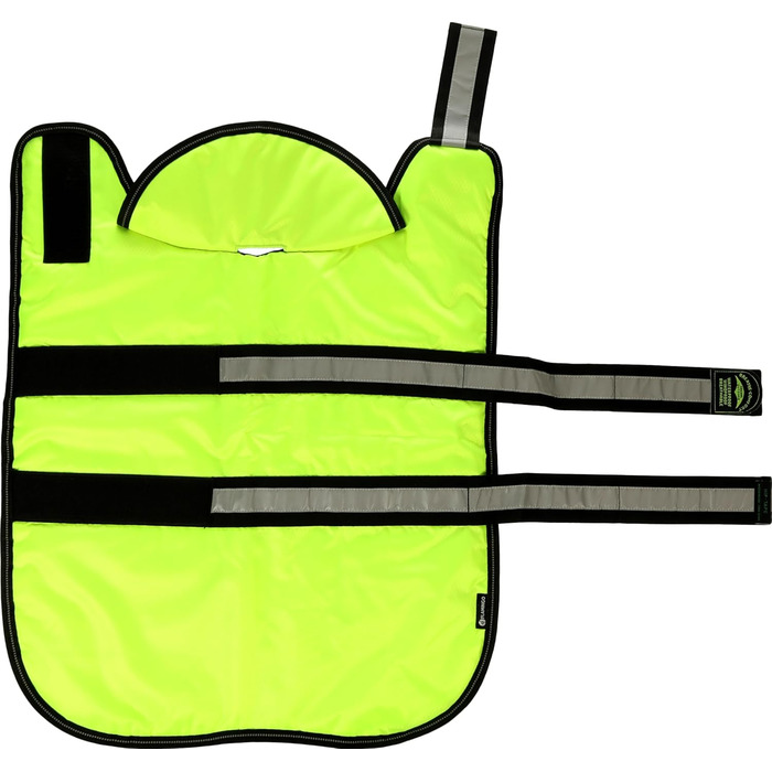 Зимний теплий накид для собак Flamingo Kimo Green – 30 см – водонепроникний, з капюшоном та флісовою підкладкою