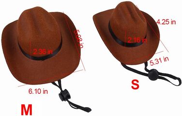 Костюм ковбоя для котів та собак (2 шт.) з капелюхом та банданою, для вечірок, косплею та щоденного використання