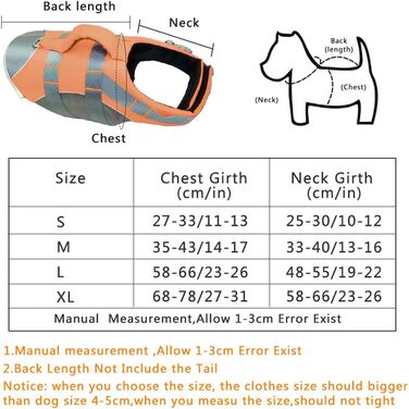 Жилет рятувальний для собак PJDDP, рожевий, розмір M. Жилет для плавання з рятувальним ручним захопленням, з матеріалу Ripstop, для тренувань у воді.