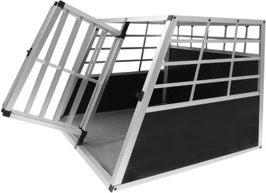 Транспортна переноска для собак та котів, велика подвійна переноска, алюмінієва гніздова решітка, переноска для автомобіля, переноска в багажник