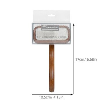 Гребінець для тварин з неслизькою ручкою: для котів та собак, масажний, для довгошерстих