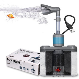 Акваріумний фільтр Boxtech Interner 6W: 4-в-1, тихий, регульований, 450 л/год, для акваріумів 70-150 літрів