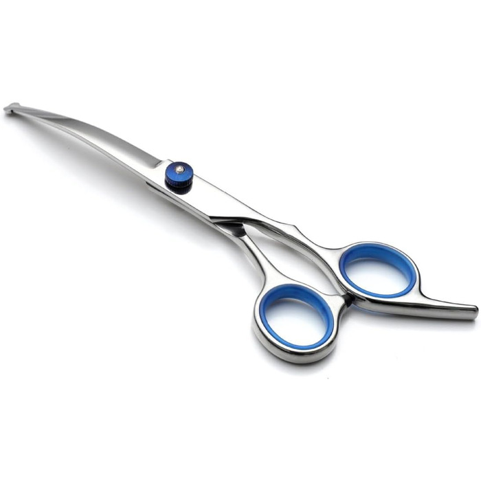 Набір професійних ножиць для собак, 4 в 1, з нержавіючої сталі, з гребінцем для грумінгу, для собак та котів (синій)