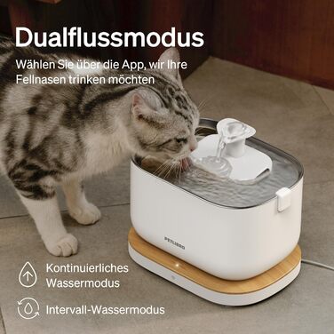Автоматичний фонтан для котів PETLIBRO Dockstream 2,5 л з Wi-Fi, ультратихий, додаткова APP-керування, легке очищення