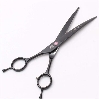 Професійна ліворука ножиці для стрижки собак, 7.0 дюймів (прямі та розріджуючі леза, для перукарів та дому)
