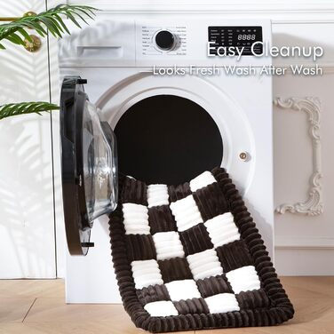 Крісло-підстилка для собак у машину, захисний чохол на заднє сидіння, в клітинку, чорний, 63 x 163 см (150x68 дюймів)